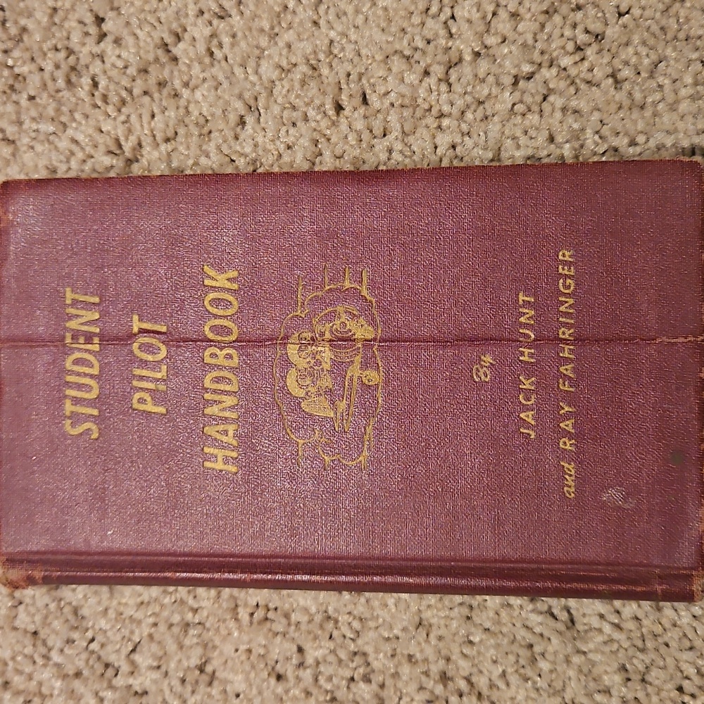 Vintage Student Pilot Handbook - 1st edition and signed